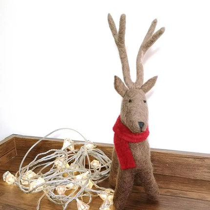 Handmade Felt Standing Reindeer