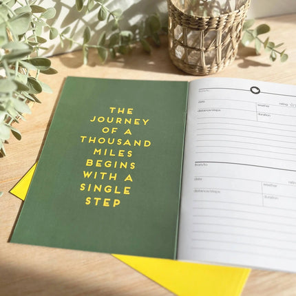 Walking logbook lighthouse - journal outdoor notebook
