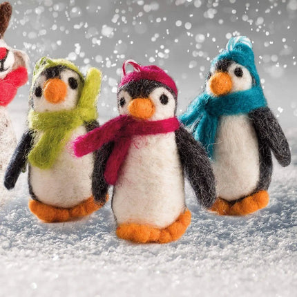 Felt Penguin Christmas Decoration