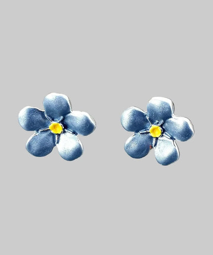 Forget Me Not Blue Flower Mini Stud Earring