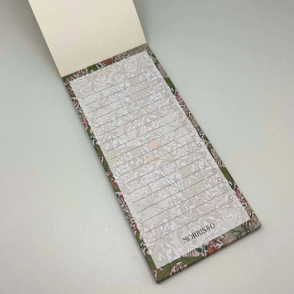 William Morris Magnetic List Pad Stationery Gift