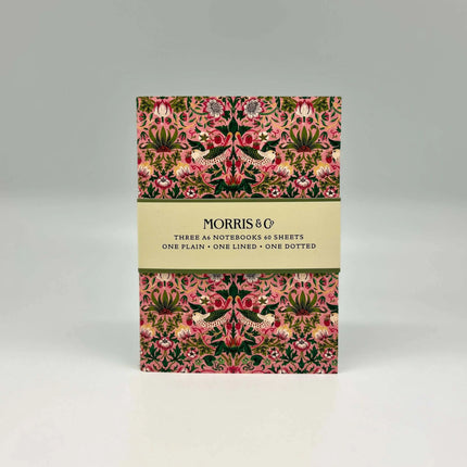 William Morris 3 x A6 notebooks in various designs