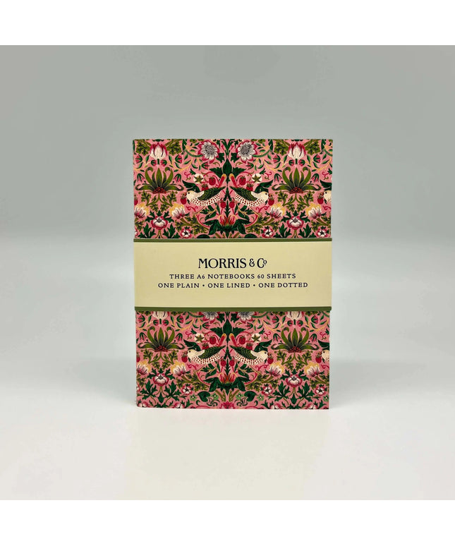William Morris 3 x A6 notebooks in various designs