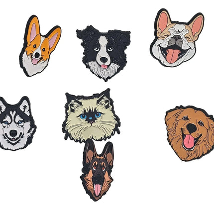 Cat and Dogs pin badges