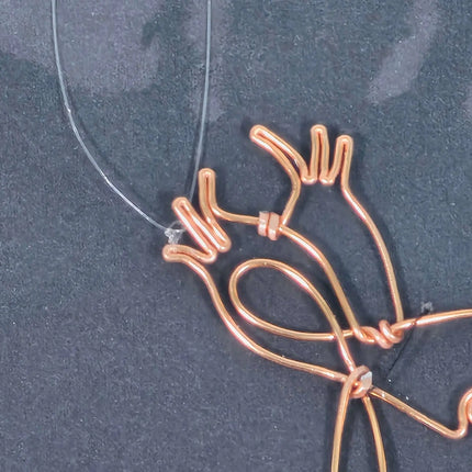 Squirrel Wire Hanging Decor Ornament