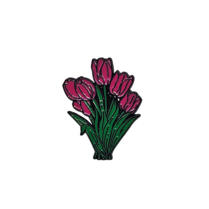 Floral themed pin badges - Various floral designs Floral Design 7