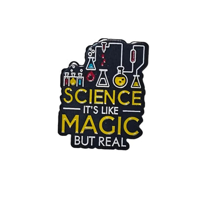 Science themed pin badges (various designs) Magic
