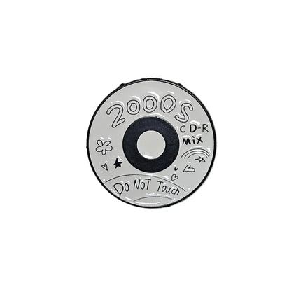 Music themed pin badges CD Mix