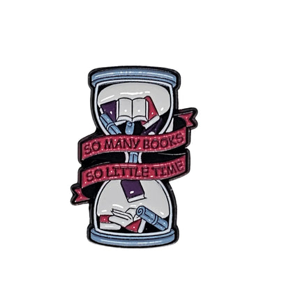 Book themed Pin Badges - various designs So little time