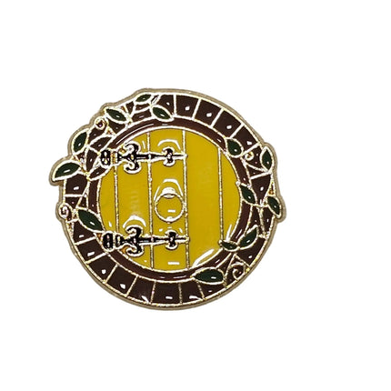 TV and film inspired pin badges Yellow Door
