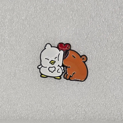 Capybara Pin Badges - various designs Love