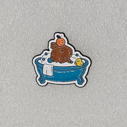 Capybara Pin Badges - various designs Bath