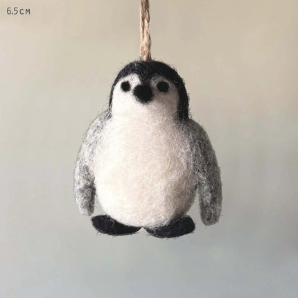 Felt Penguin Christmas Decoration - East of India