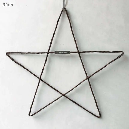 Large Metal Hanging Christmas Star - East of India