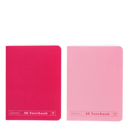 A6 notebooks set of 2 - Different shades of Pink
