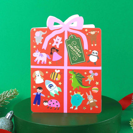 Joyful Holiday Present Christmas Card - Christmas Card
