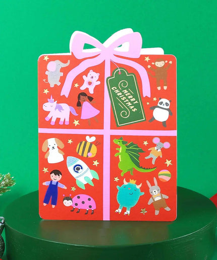 Joyful Holiday Present Christmas Card - Christmas Card