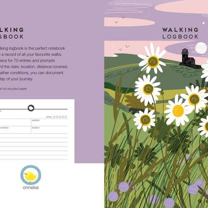 Walking logbook lighthouse - journal outdoor notebook