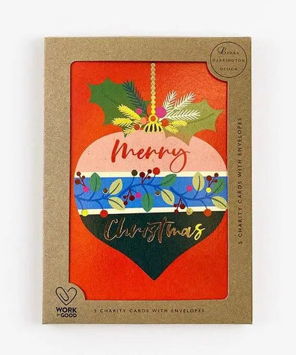 Charity Christmas Card Pack Bauble