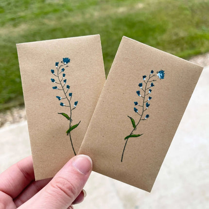 Wildflower Seeds - Forget Me Not Pattern - Seed Packets
