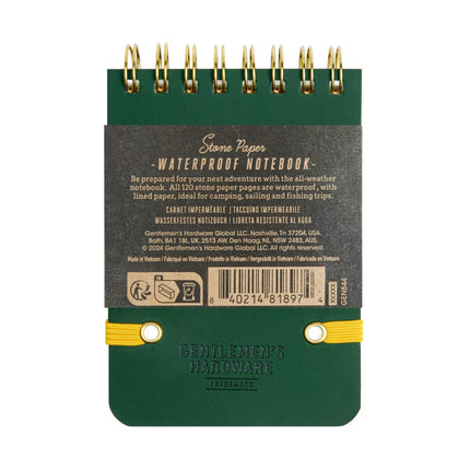 Gentlemen's Hardware Pocket Waterproof Notebook