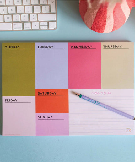 A4 Weekly Planner Pad | Block My Life