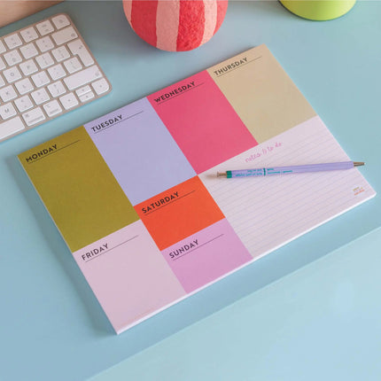 A4 Weekly Planner Pad | Block My Life