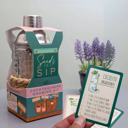 Seed to Sip Grow Your Own Cocktails Gift Set