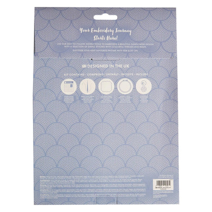 Sew & So On Embroidery Sewing Craft Kit Sunflowers