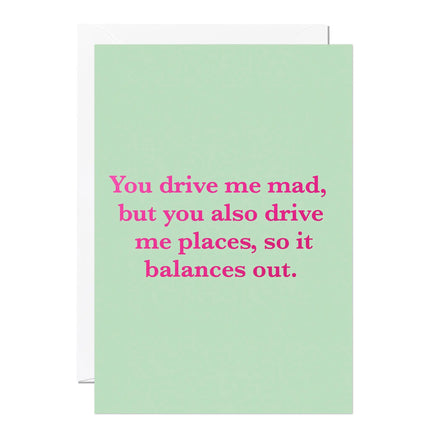 Funny Valentine’s Day Card – You Drive Me Mad | Foil Design