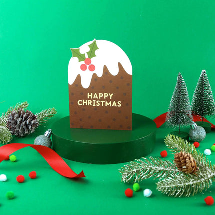 Christmas Pudding Holiday Card - Christmas Card