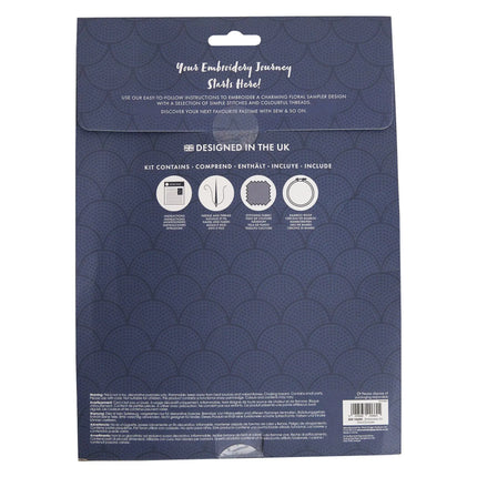 Sew & So On Embroidery Kit - Floral Letters