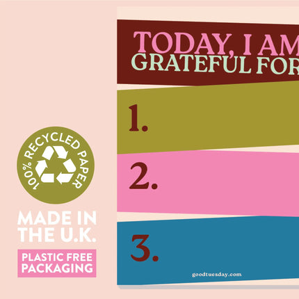Daily Gratitude Pad | Work Hard, Play Nice | A6