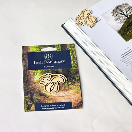 Irish wooden Squirrel bookmark