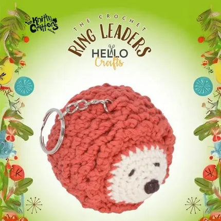 Ringleaders Keyring Crochet Kit - Woodland - Hedgehog