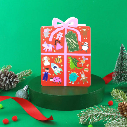 Joyful Holiday Present Christmas Card - Christmas Card