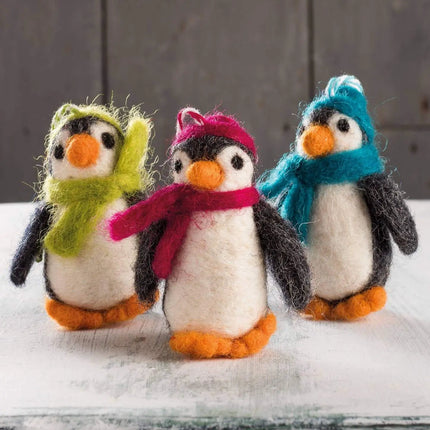 Felt Penguin Christmas Decoration