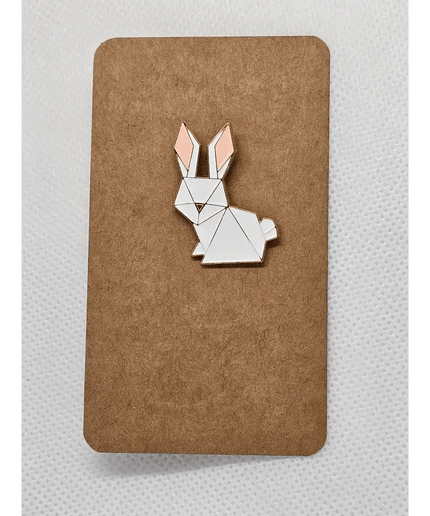 Alloy Geometric animal pin badges Rabbit