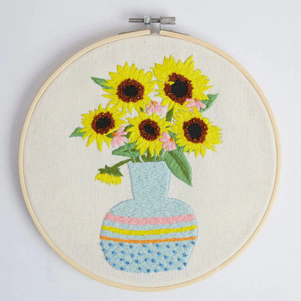 Sew & So On Embroidery Sewing Craft Kit Sunflowers