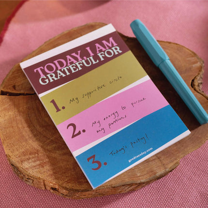 Daily Gratitude Pad | Work Hard, Play Nice | A6