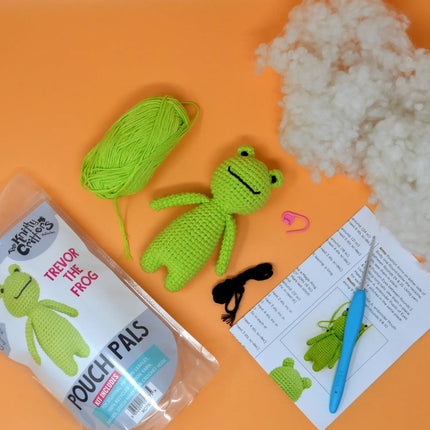 Knitty Critters - Pouch Pals - Trevor The Frog Crochet Kit