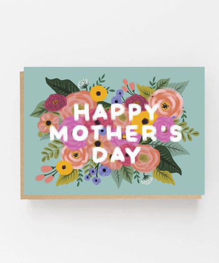 Happy Mother's Day Card - Vintage, Floral Design