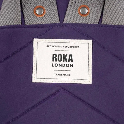 ROKA London Bantry Backpack in Majestic Purple Nylon
