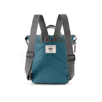 ROKA London: Bantry Backpack in Teal Nylon