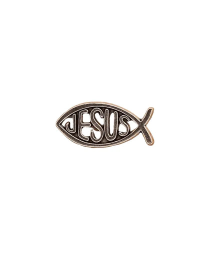 Bible Verses and Christian pin badges Alloy Ichthys Jesus fish