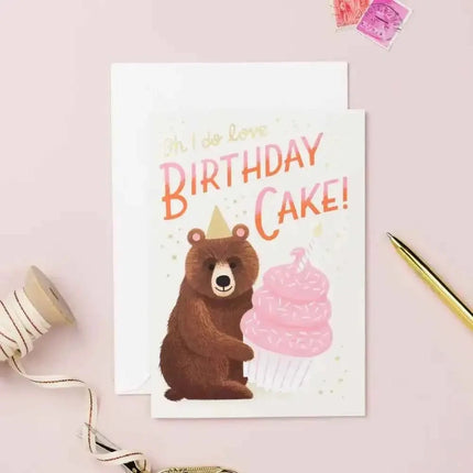 Birthday Bear | Animal Birthday Card | Kids Greeting Card