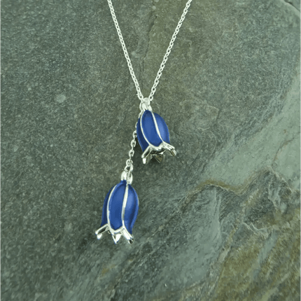 Bluebell Flower Pendant Necklace