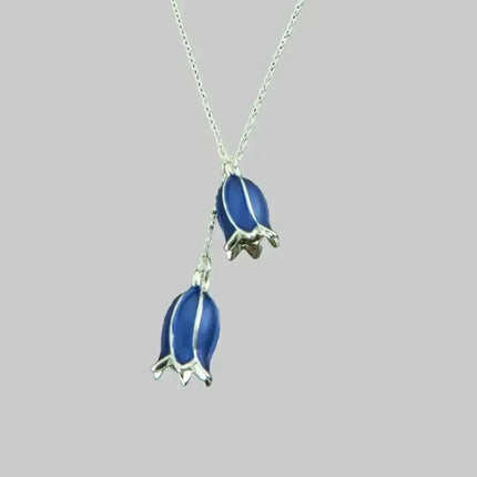 Bluebell Flower Pendant Necklace