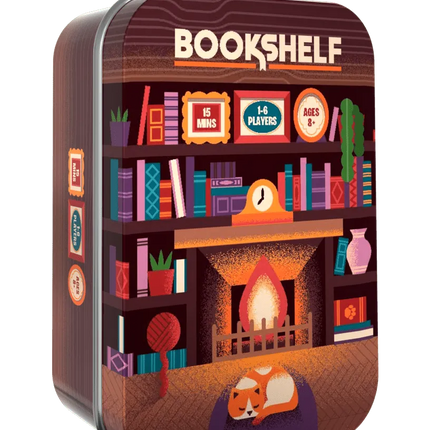 Bookshelf - a game in a tin - The Red Squirrel