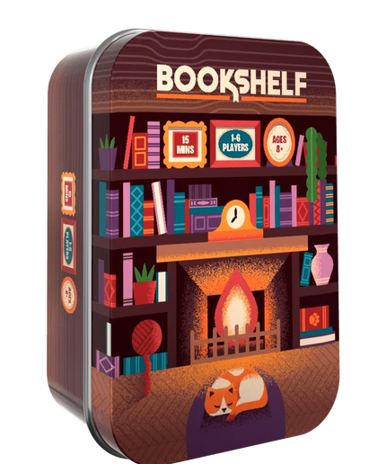Bookshelf - a game in a tin - The Red Squirrel